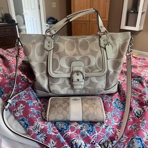 Coach Handbag and wallet